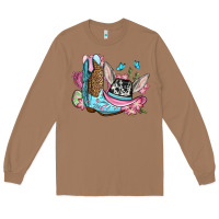 Toasted Coconut Easter cowboy boots hat Long Sleeve Tee - OliviaCreatesArt