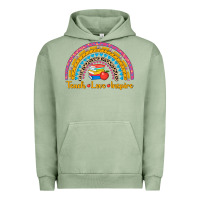 Pigment Oil Green back to school rainbow teach love inspire Urban Hoodie - AdoDesignShop