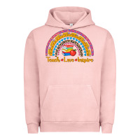 Pigment Salmon back to school rainbow teach love inspire Urban Hoodie - AdoDesignShop