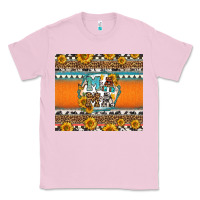 Bubblegum Pink sunflowers hexagon frame mama Classic Tee - Jasminsmagicworld