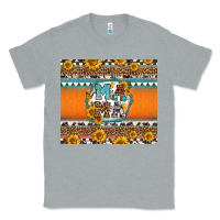 Heather Grey sunflowers hexagon frame mama Classic Tee - Jasminsmagicworld