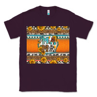 Plum sunflowers hexagon frame mama Classic Tee - Jasminsmagicworld