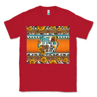 Red sunflowers hexagon frame mama Classic Tee - Jasminsmagicworld