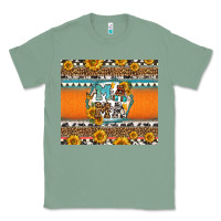 Sage sunflowers hexagon frame mama Classic Tee - Jasminsmagicworld