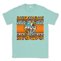 Seafoam sunflowers hexagon frame mama Classic Tee - Jasminsmagicworld