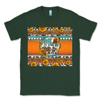 Sports Green sunflowers hexagon frame mama Classic Tee - Jasminsmagicworld