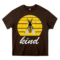 Chocolate Brown Bee Kind Heavy Core Tee - Bettercallsaul