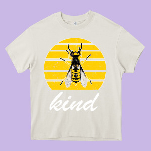 Bee Kind Heavy Core Tee Designed By Bettercallsaul