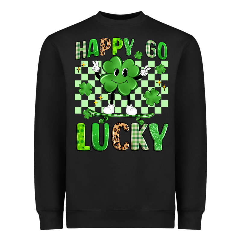 Happy Go Lucky Heavyweight Sweatshirt by Artiststas | Teevron
