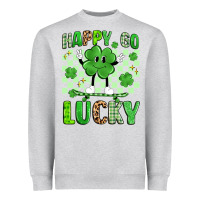 Heather Grey happy go lucky Heavyweight Sweatshirt - Artiststas