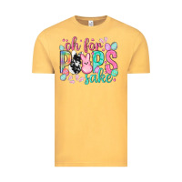 Vintage Mustard Oh for peeps sake cowhide Easter Day Vintage Tee - HowdyJamesFarm