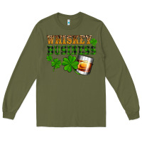 Army Green St. Patrick's Day whiskey business Long Sleeve Tee - OliviaCreatesArt