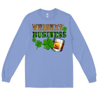 Colony Blue St. Patrick's Day whiskey business Long Sleeve Tee - OliviaCreatesArt
