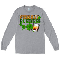 Heather Grey St. Patrick's Day whiskey business Long Sleeve Tee - OliviaCreatesArt