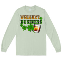 Matcha St. Patrick's Day whiskey business Long Sleeve Tee - OliviaCreatesArt