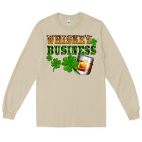 Mushroom St. Patrick's Day whiskey business Long Sleeve Tee - OliviaCreatesArt