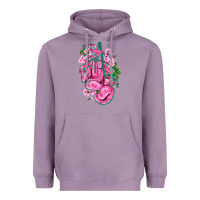 Lavender cancer boxing gloves with ribbon Heavyweight Hoodie - AdoDesignShop