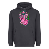 Smoke cancer boxing gloves with ribbon Heavyweight Hoodie - AdoDesignShop