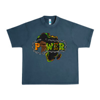 Midnight Navy Power Black History Urban Heavy Tee - HowdyJamesFarm