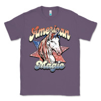 Lavender American unicorn magic Classic Tee - HowdyJamesFarm
