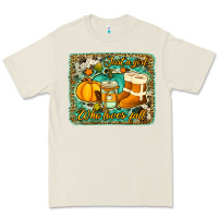 Bone just a girl who loves fall background Premium Tee - Jasminsmagicworld