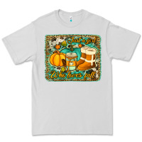 Dove Grey just a girl who loves fall background Premium Tee - Jasminsmagicworld