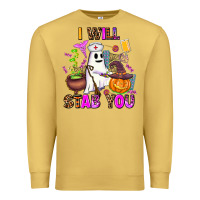 Antique Gold i will stab you nurse Premium Sweatshirt - AdoDesignShop