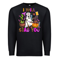 Black i will stab you nurse Premium Sweatshirt - AdoDesignShop