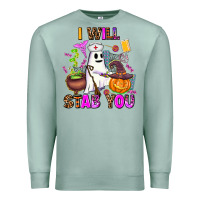 Seafoam i will stab you nurse Premium Sweatshirt - AdoDesignShop