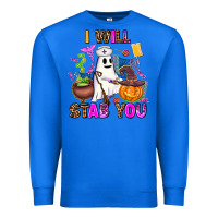 True Royal i will stab you nurse Premium Sweatshirt - AdoDesignShop