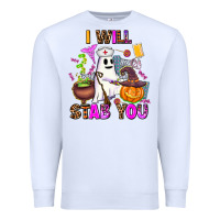 White i will stab you nurse Premium Sweatshirt - AdoDesignShop