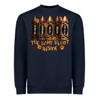 Navy the same heart inside artiststas Heavyweight Sweatshirt - Artiststas