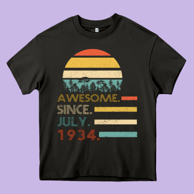 Awesome Since July 1934 Heavy Core Tee Designed By Bettercallsaul