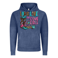 Vintage Denim long live the cowgirls olivia Vintage Hoodie - OliviaCreatesArt