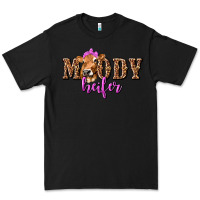 Black Moody Heifer with Leopard Premium Tee - texasbilliewilder
