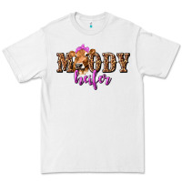 White Moody Heifer with Leopard Premium Tee - texasbilliewilder