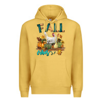 Antique Gold Fall Vibes Chicken Premium Hoodie - LillyAllenDesigns