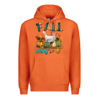 Carrot Fall Vibes Chicken Premium Hoodie - LillyAllenDesigns