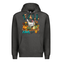 Charcoal Heather Fall Vibes Chicken Premium Hoodie - LillyAllenDesigns