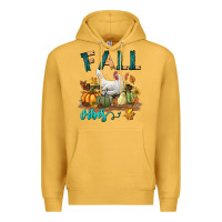 Mustard Fall Vibes Chicken Premium Hoodie - LillyAllenDesigns