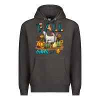 Smoke Fall Vibes Chicken Premium Hoodie - LillyAllenDesigns