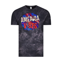 Cloud Black America vibes with gnome Vintage Tee - HowdyJamesFarm