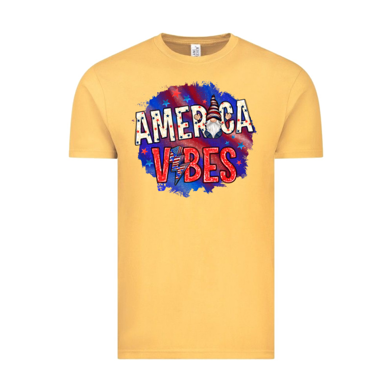 America Vibes With Gnome Vintage Tee by HowdyJamesFarm | Teevron