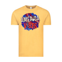 Vintage Mustard America vibes with gnome Vintage Tee - HowdyJamesFarm