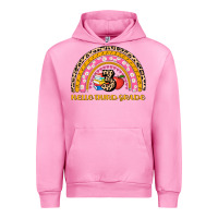 Fuchsia Pink back to school rainbow hello third grade Urban Hoodie - AdoDesignShop