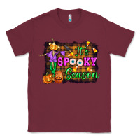 Burgundy it's spooky season halloween Classic Tee - Artiststas