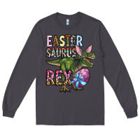 Smoke Easter Saurus Rex Long Sleeve Tee - OliviaCreatesArt