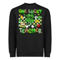 Black one lucky teacher Heavyweight Sweatshirt - Artiststas