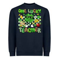 One Lucky Teacher Heavyweight Sweatshirt | Teevron