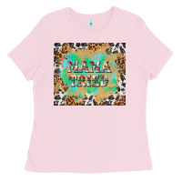 Bubblegum Pink mama tried with leopard and cowhide tumbler tbs Ladies Tee - TumblerDesignByShophia